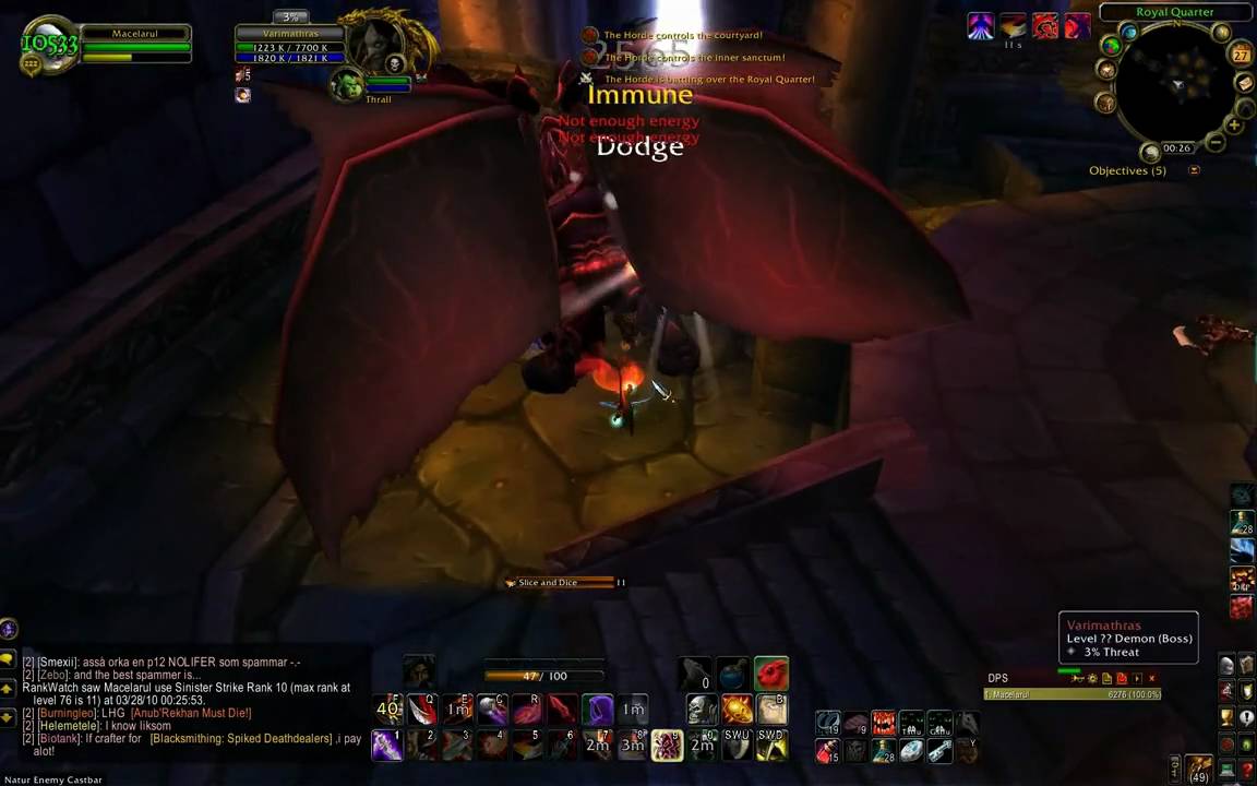 Battle For Undercity - Varimathras fight