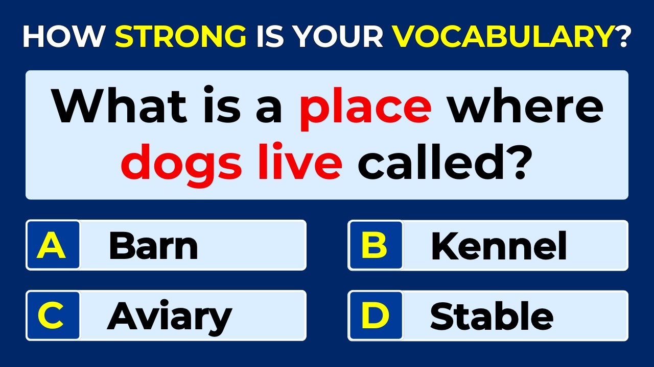 How Strong Is Your Vocabulary? Can You Score 30/30? #Challenge 65