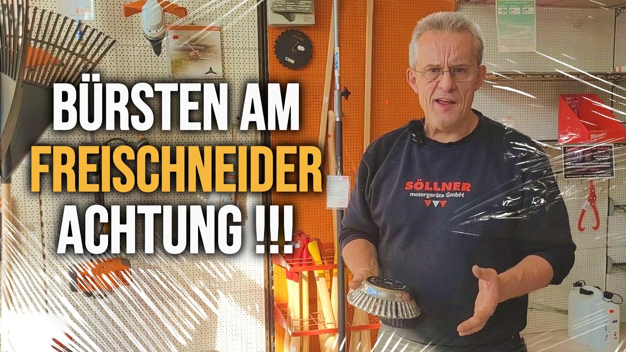 Unkrautb&uuml;rste am Freischneider bzw. der Motorsense! Vorsicht! Tipps vom Experten!