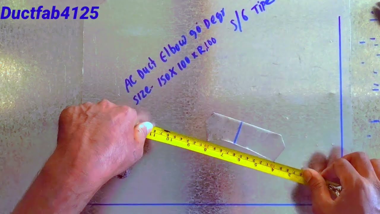 Ac Duct 90° Elbow। एसी डक्ट 90° एल्बो मार्किंग और फार्मूला। এসি ডাক্টিং ৪৫ ডিগ্রী এলবো মার্কিন