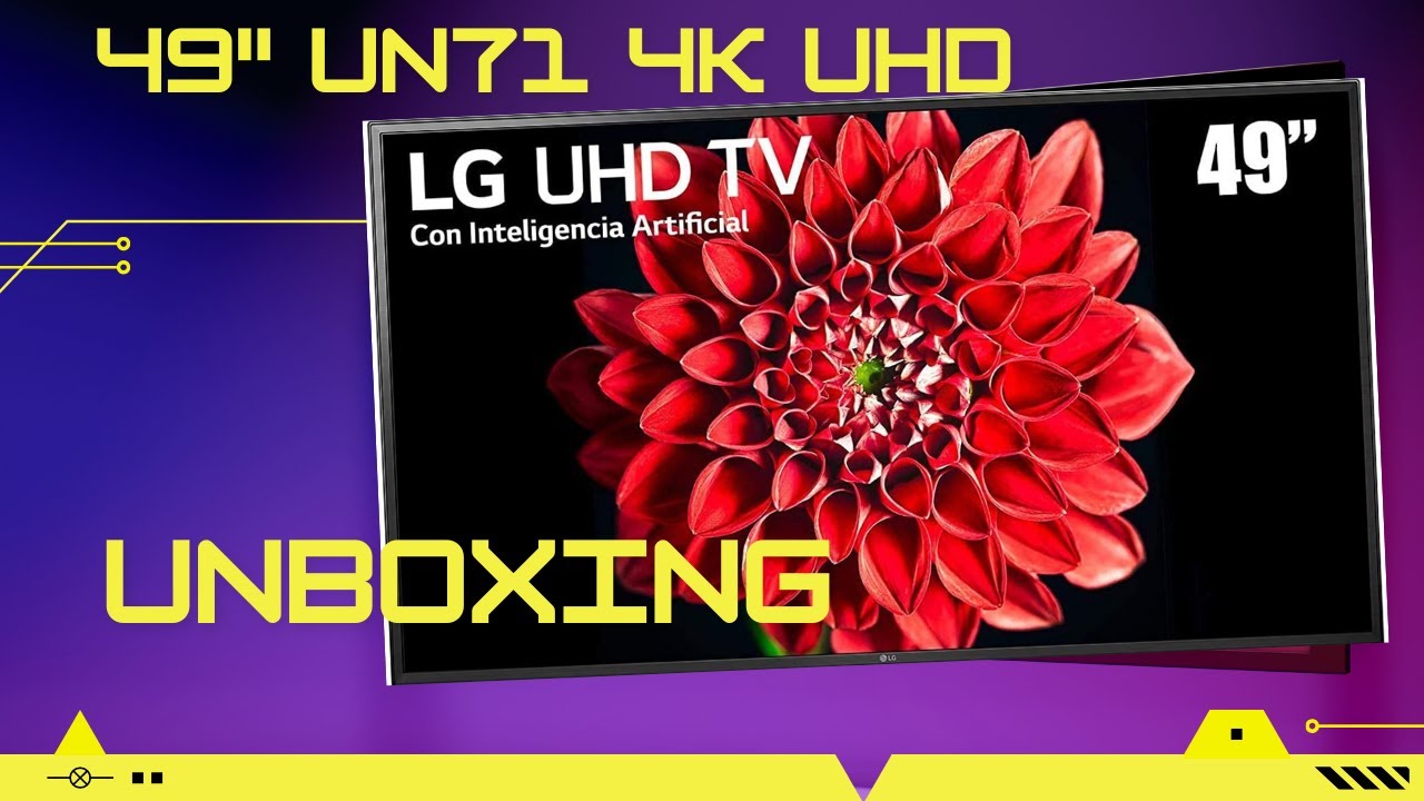 pantalla 49 pulgadas LG 4K UHD 49UN71 Smart tv unboxing 📺