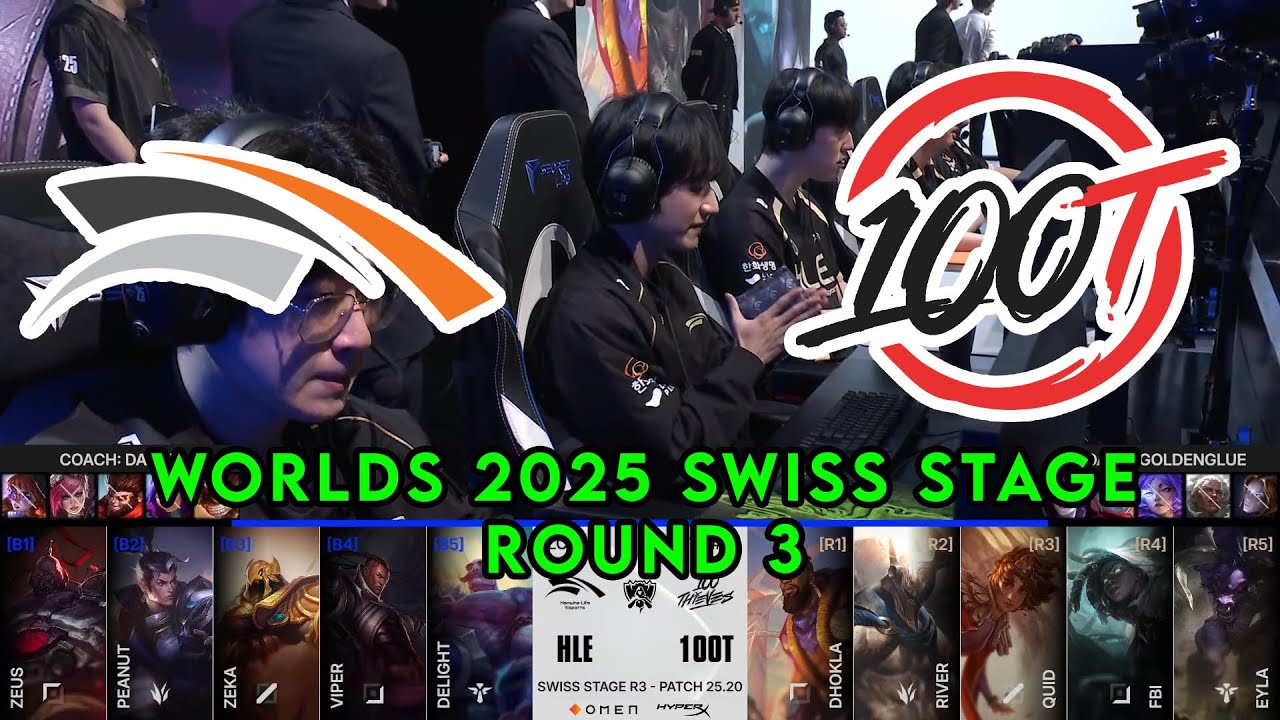 HLE vs 100 | World Championship 2025 Swiss Stage Round 3 | Hanwha Life vs 100 Thieves