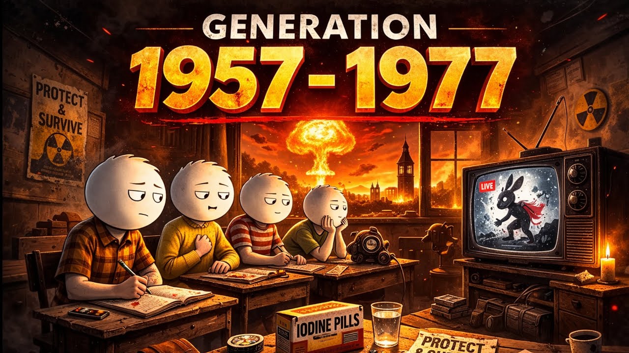 The Psychology of a Generation Raised on Nuclear Fear (1957s–1977s Europe)