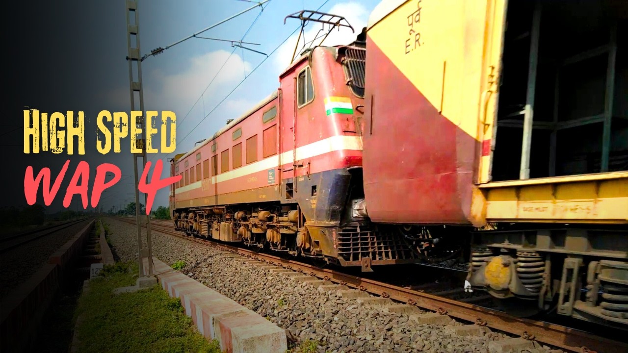 Red WAP4 Cruising Sahibganj - Howrah Intercity Express #indianrailways #youtube