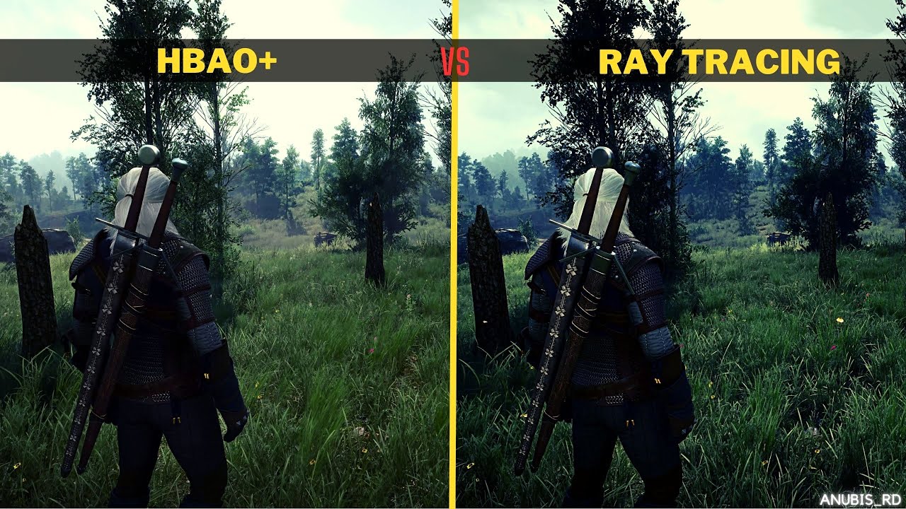 The Witcher 3: NEXT-GEN | HBAO+ High Setting vs RT Ultra  Setting | Graphics Comparison | 4K