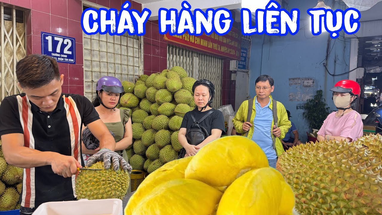 🟢Cháy hàng sầu riêng chín! Khách buồn ngơ ngát đứng nhìn