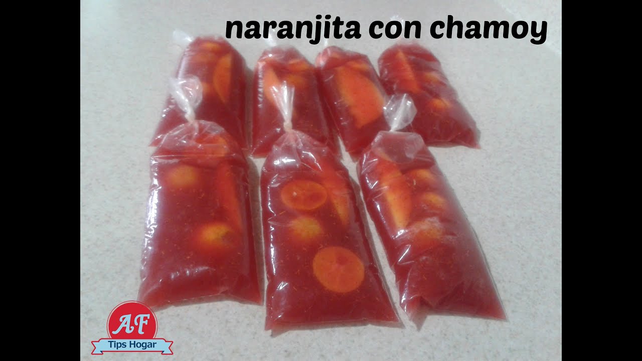 helados de naranjita con chamoy
