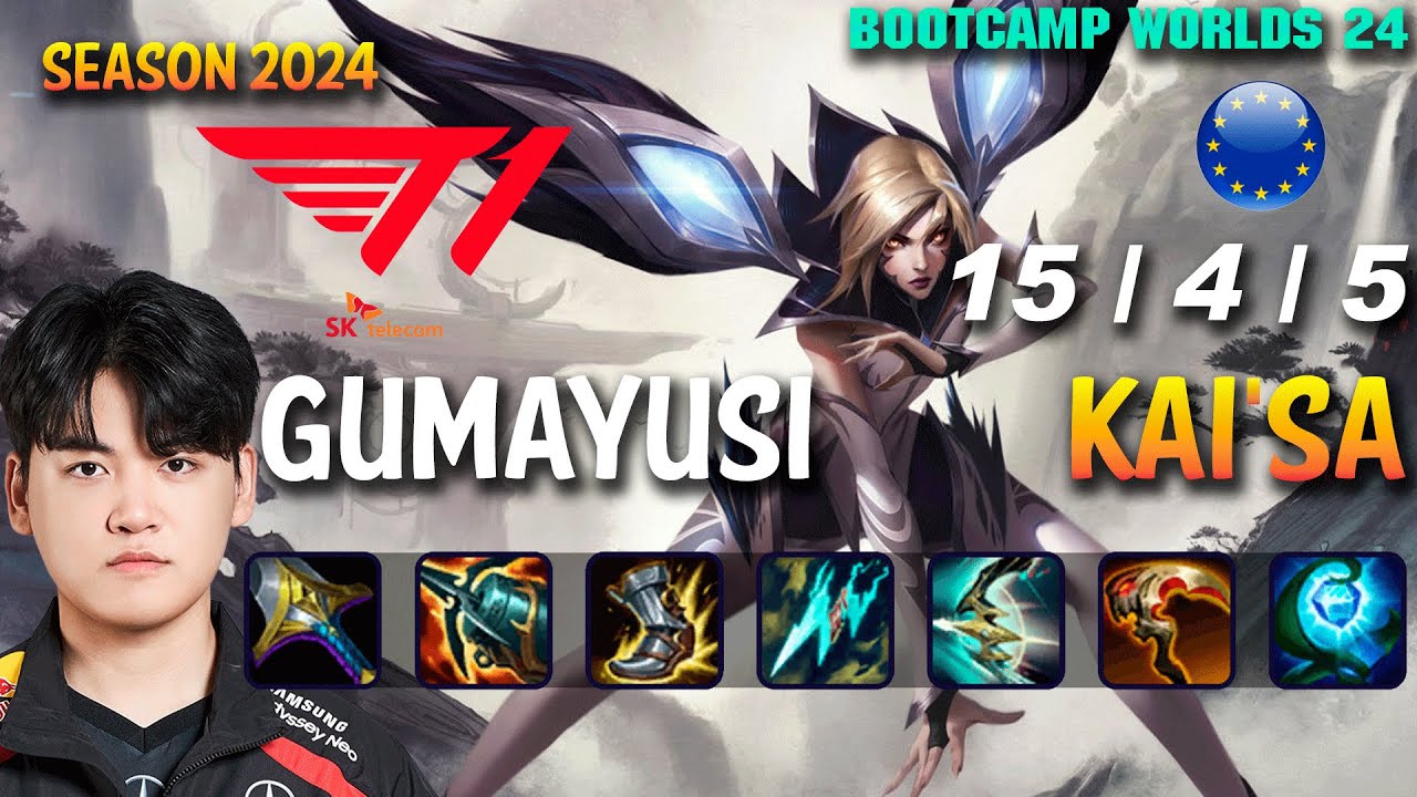 T1 Gumayusi KAI'SA vs LUCIAN ADC - Patch 14.19 EUW Ranked WORLDS 2024 Bootcamp | lolrec