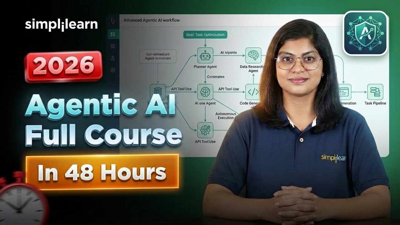 Agentic AI Full Course 2026 | Agentic AI Tutorial For Beginners | Agentic AI Course | Simplilearn