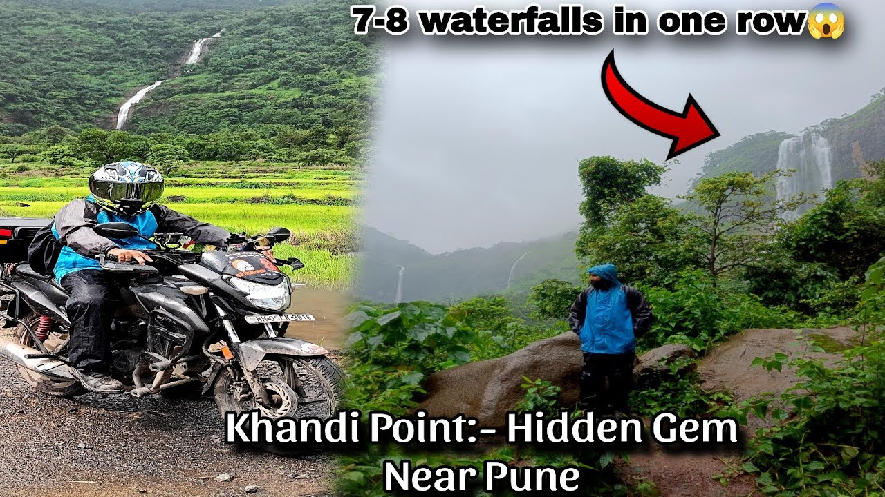 Pune To Khandi Point Monsoon Bike Ride on Honda SP125🔥ये जगह  स्वर्ग हॆ सैह्याद्री का... 😱🔥