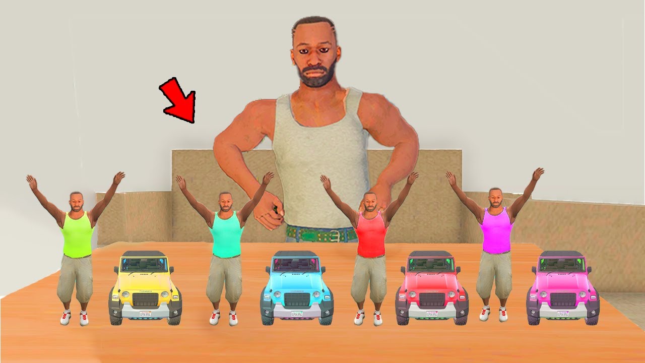 Tiny Colourful Franklin Vs Giant Franklin in Indian Bike Driving 3D