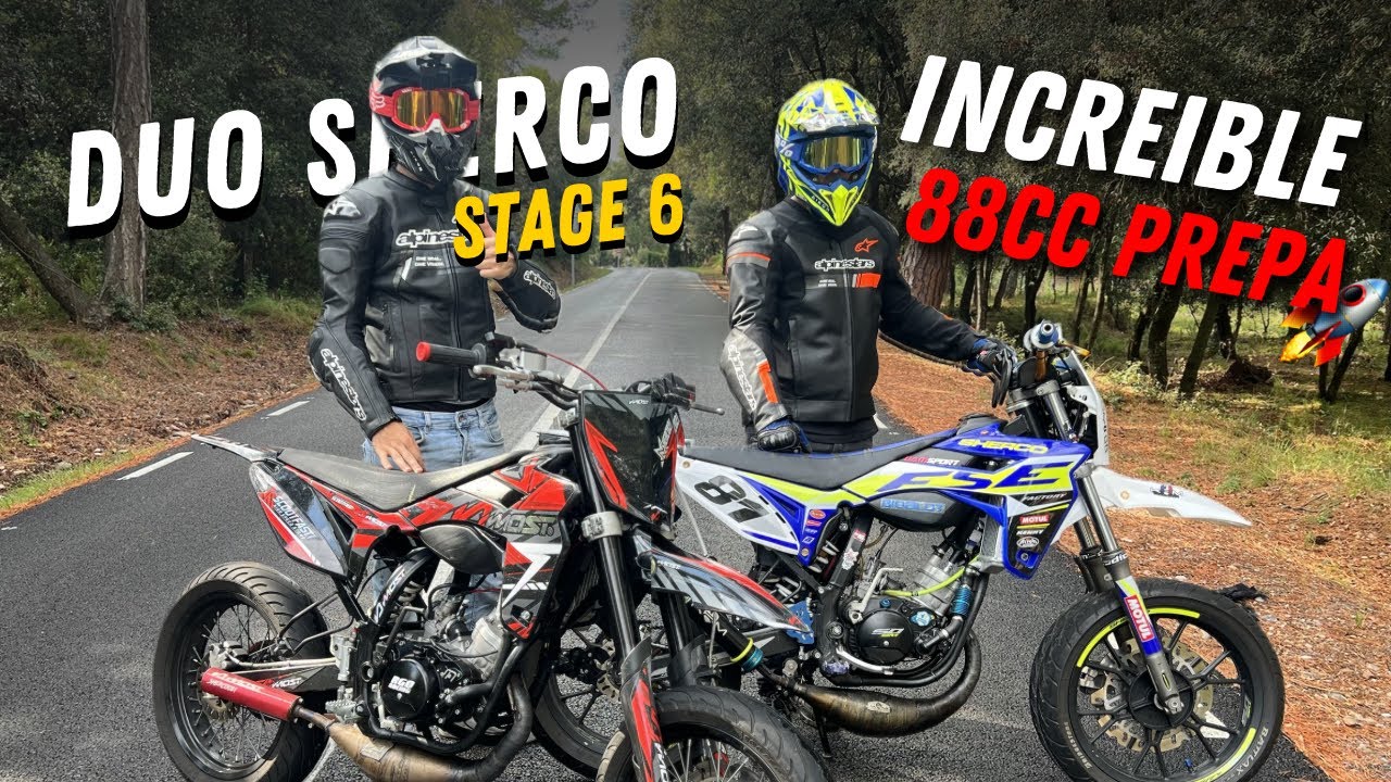 STAGE 6 88cc 😈🇫🇷DUO SHERCO / EP.1 MOTOS DE SEGUIDORES!!