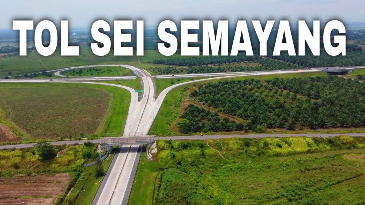PANTAUAN UDARA JALAN TOL BINJAI - MEDAN DARI GERBANG TOL SEI SEMAYANG