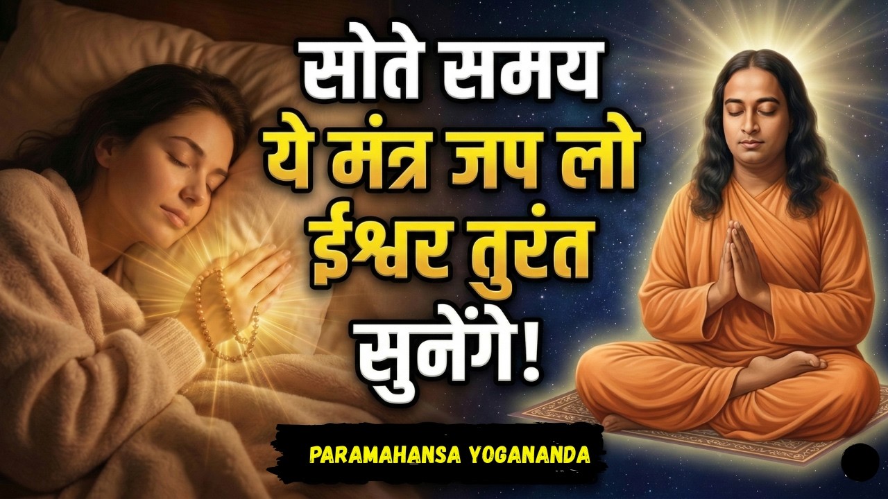 सोने से पहले ये मंत्र जप लो 🙏 ईश्वर तुरंत सुनेंगे | Paramhansa Yogananda Secret