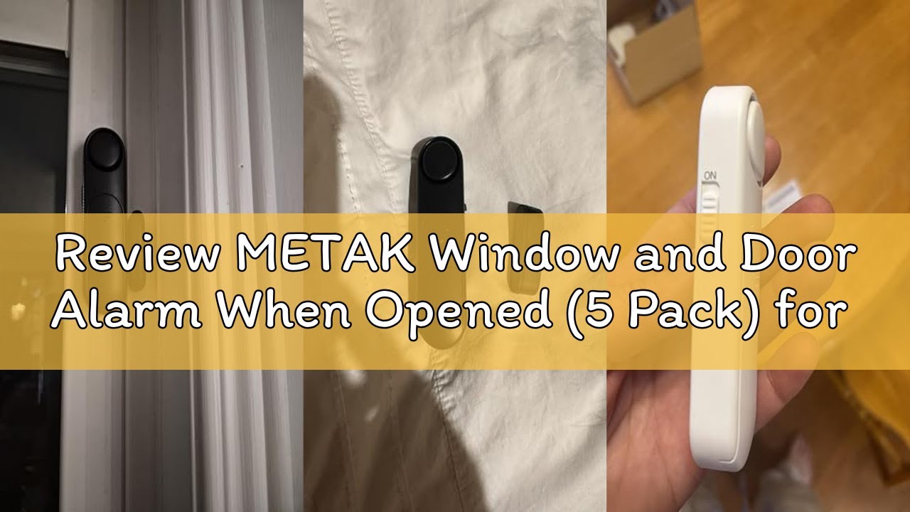 Review METAK Window and Door Alarm When Opened (5 Pack) for Kids Safety/Home Security, Sliding Front