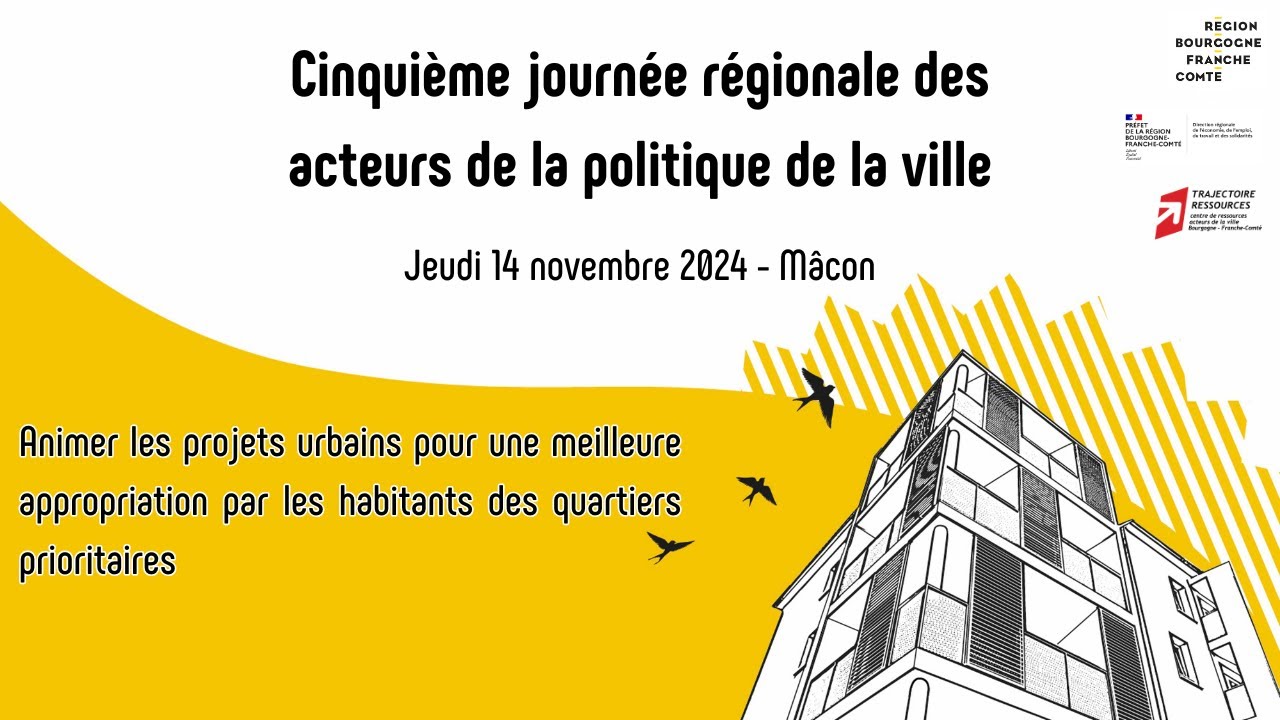 Journée régionale des acteurs de la ville - Mâcon - 14 novembre 2024