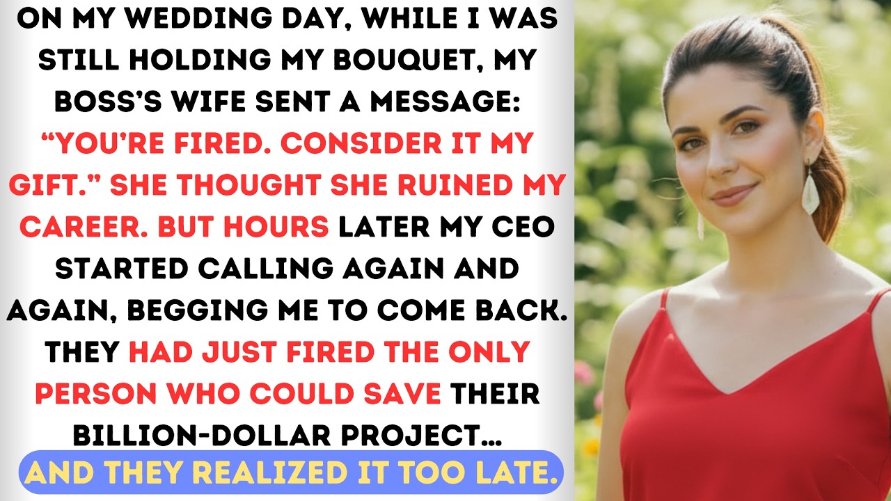 They Fired Me By Text On My Wedding Day Then Called 20 Times Begging Me To Come Back...