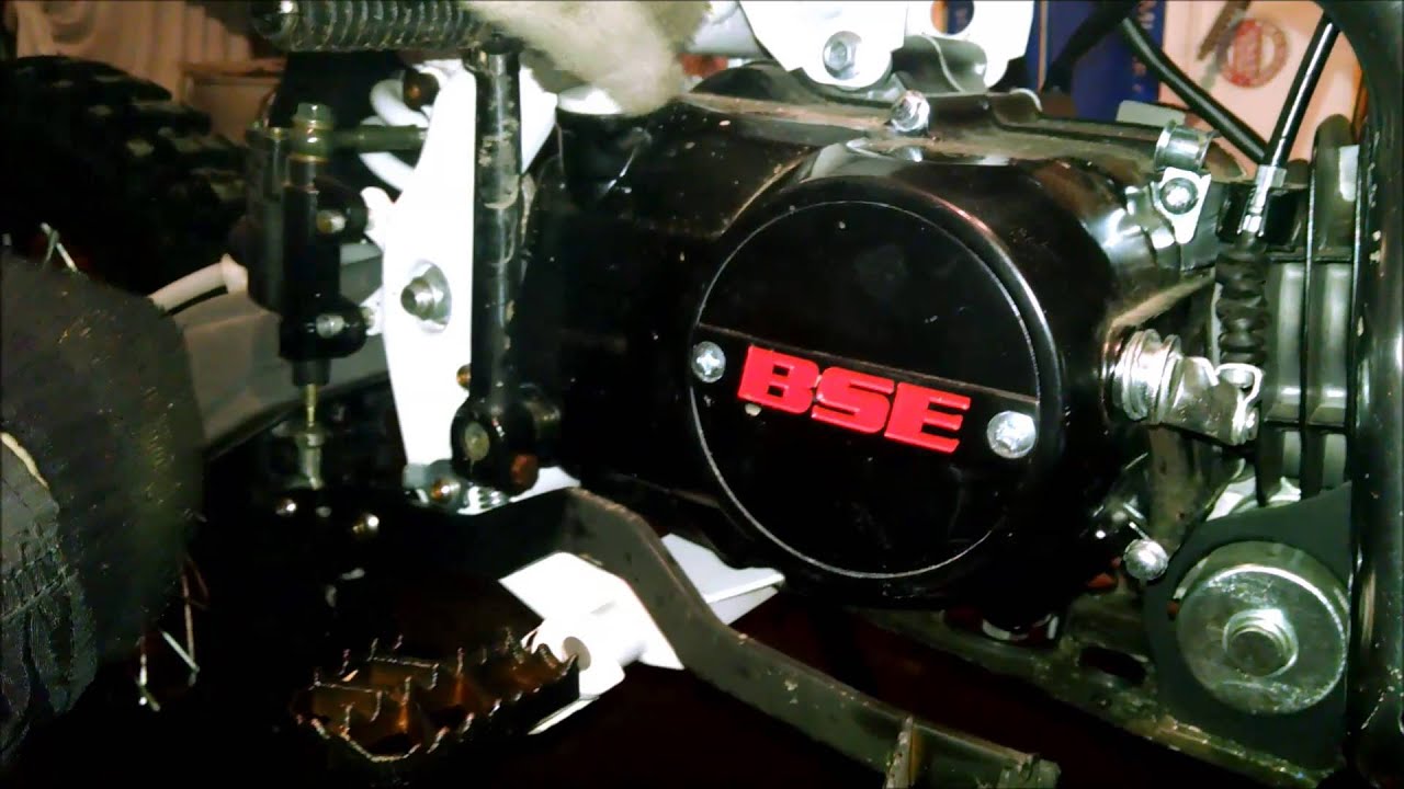 Обслуживание пит-байка BSE-125 2014 (замена масла, пропитка  воздушного фильтра, очистка  цепи)