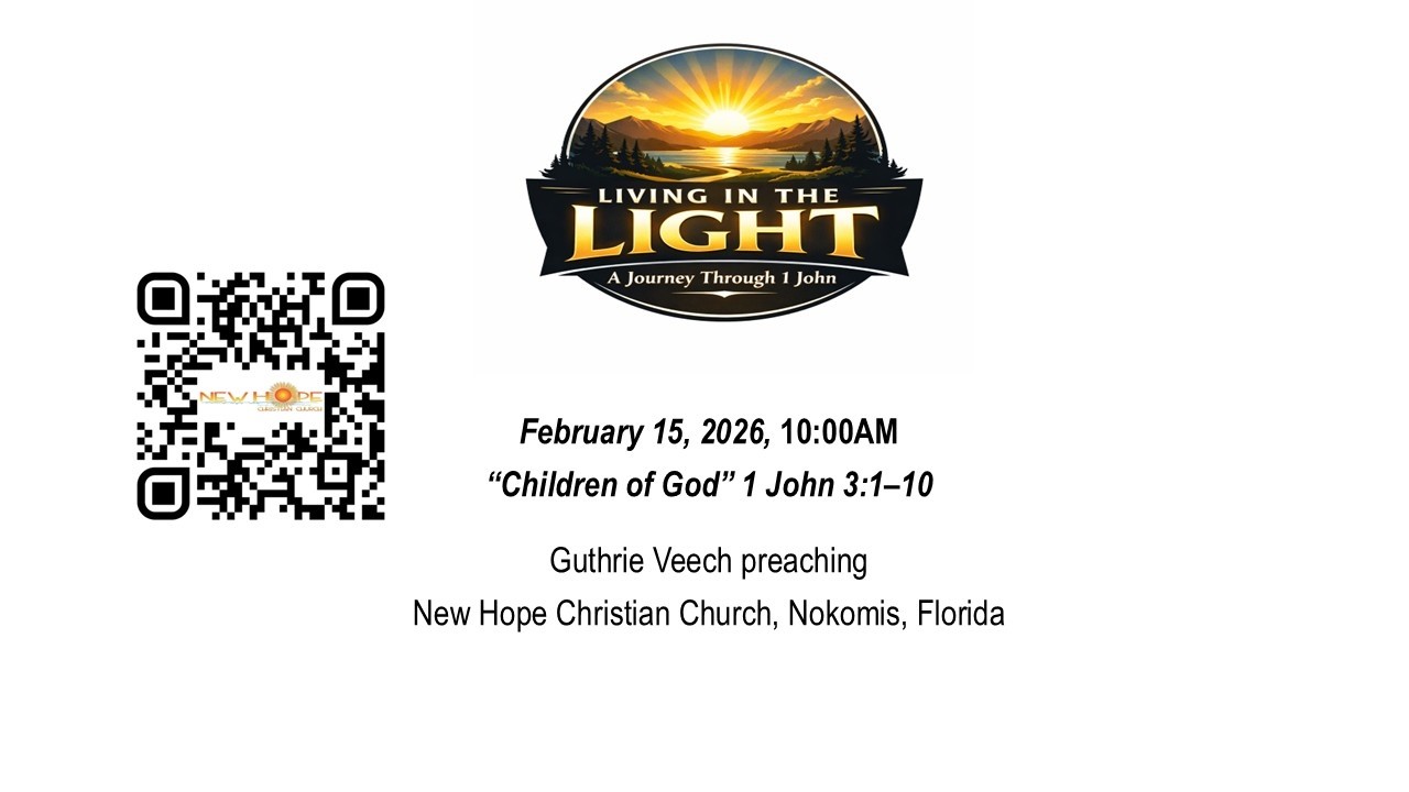 New Hope Christian Church - LiveStream 02/15/2026 10:00 AM (Eastern Time Zone)