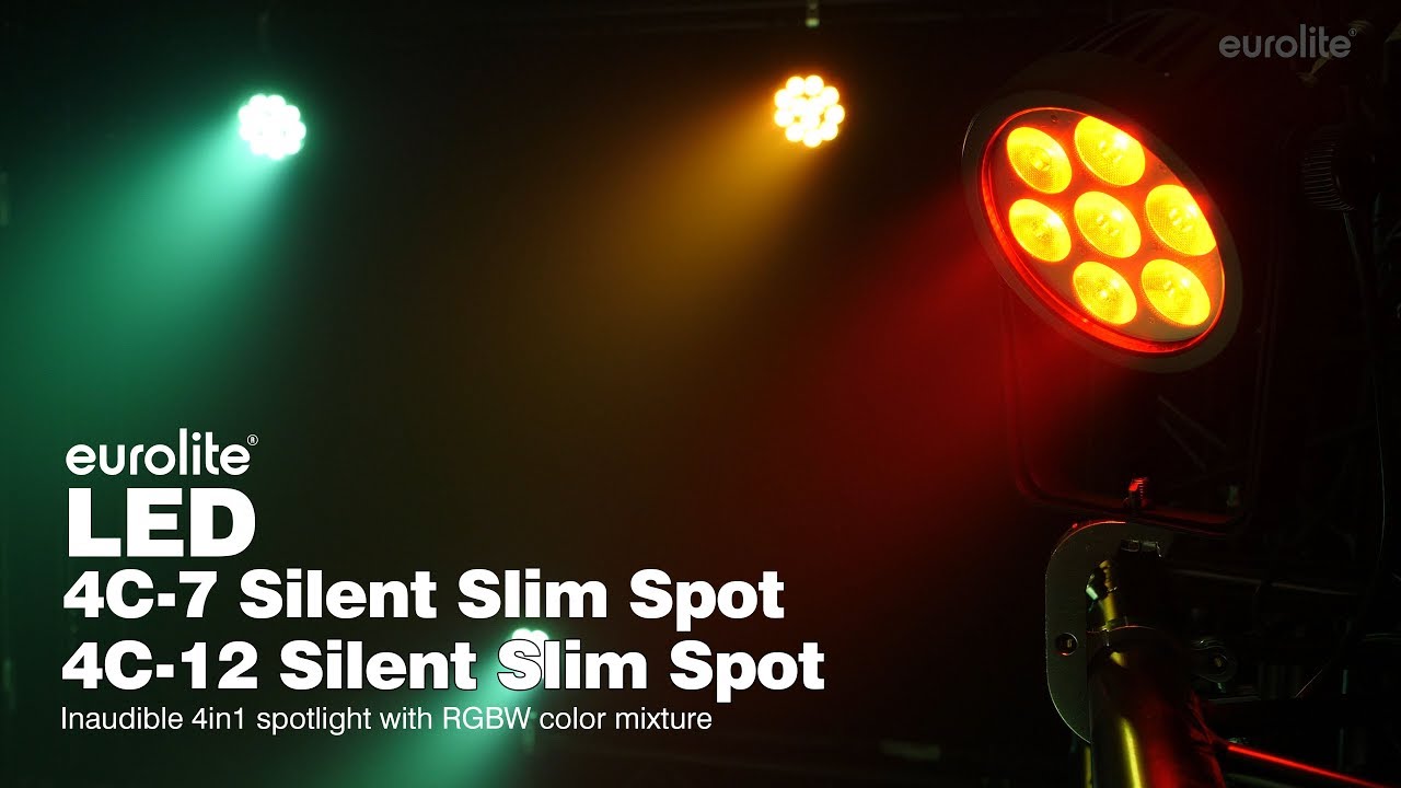 EUROLITE LED 4C-7 Silent Slim Spot / LED 4C-12 Silent Slim Spot