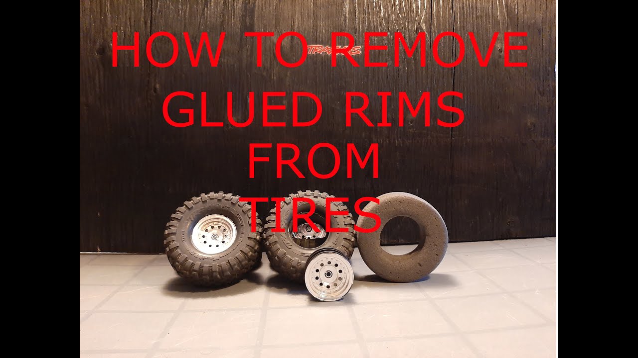 HOW TO REMOVE GLUED RIMS FROM RC TIRES