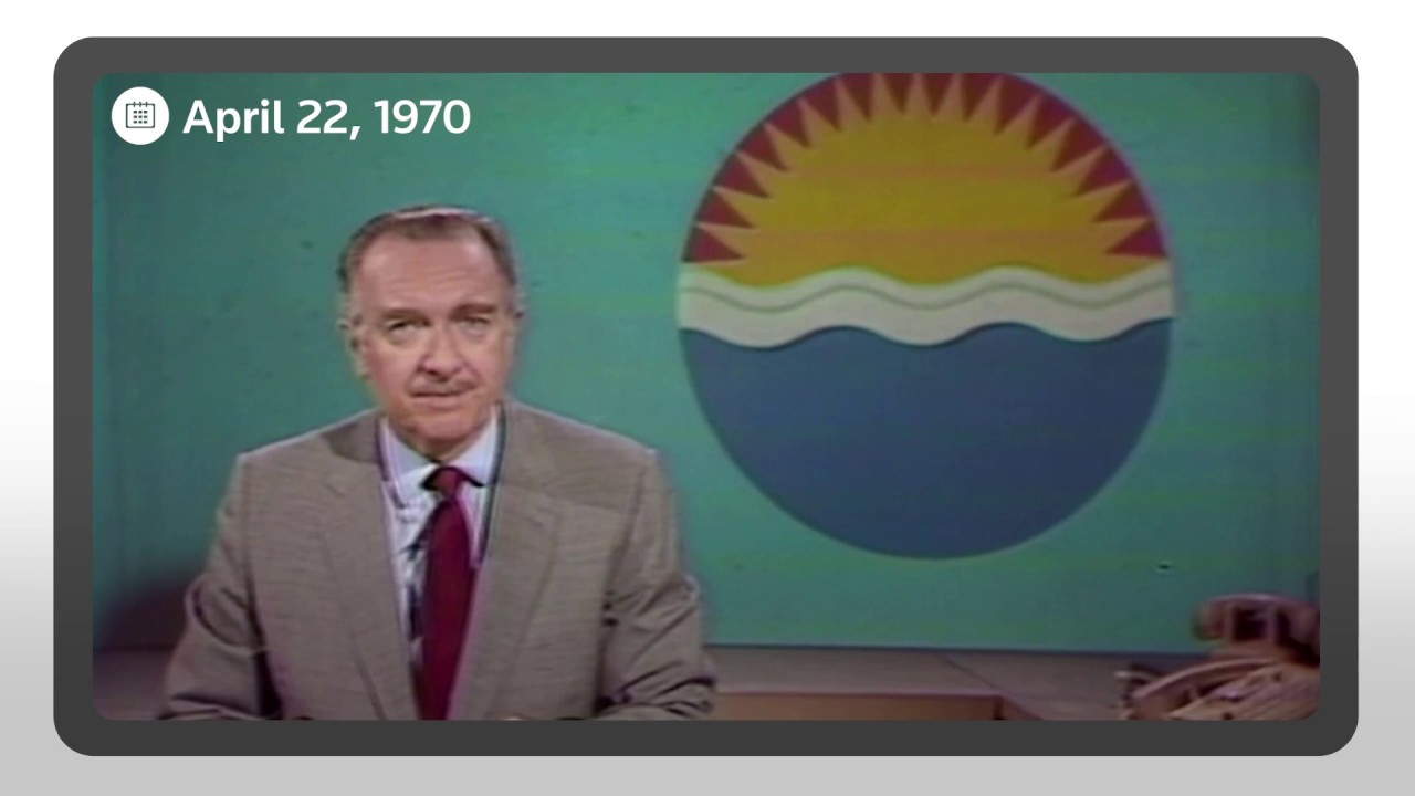 Walter Cronkite's Earth Day broadcast in 1970