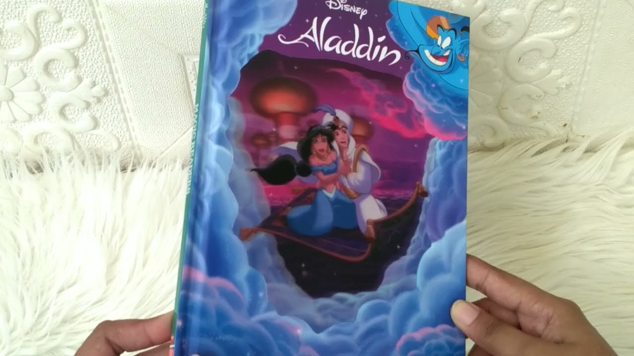 Disney Aladdin Story Book with animated lenticular on front cover