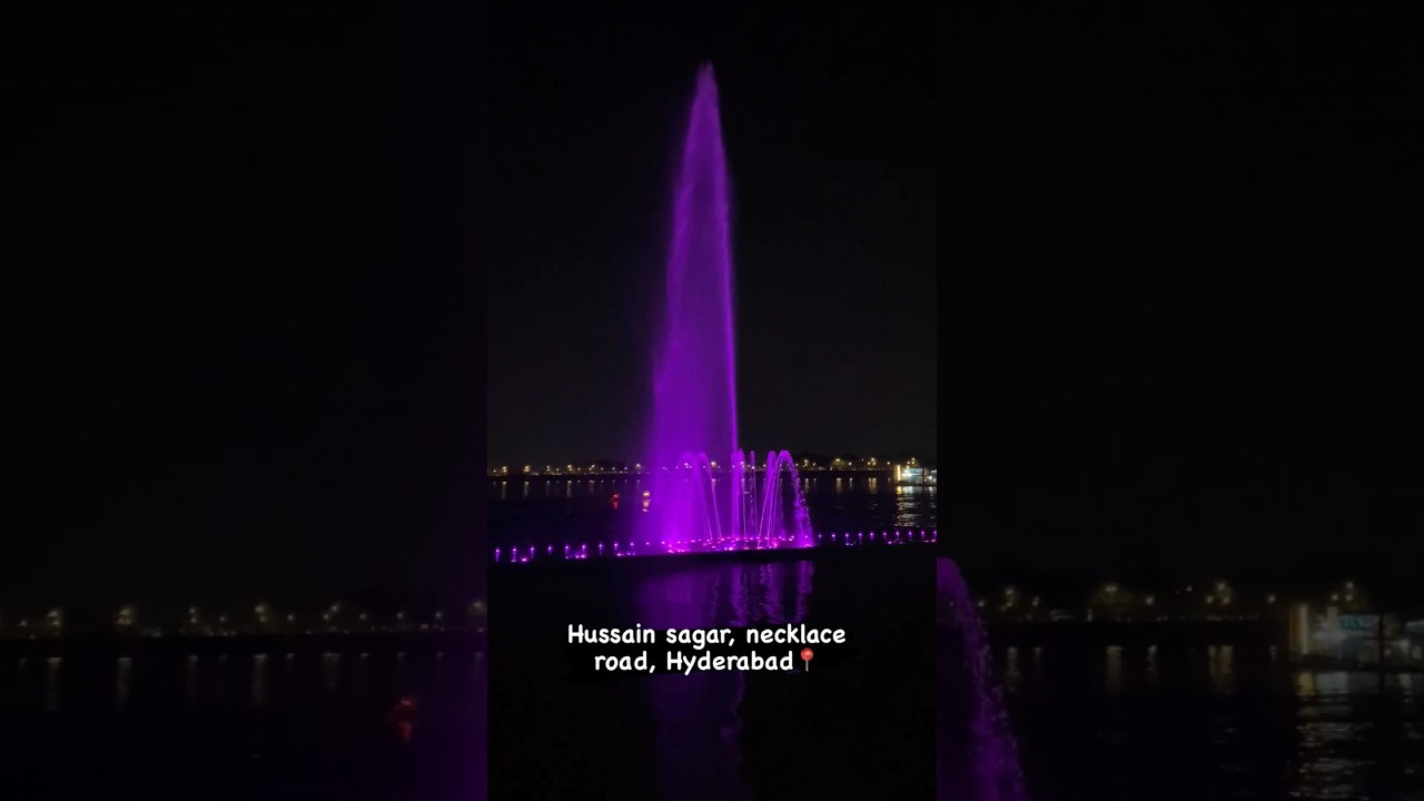 hussain sagar  hyderabad Night view   #views #viral #viralshorts #like #share #hyderabad