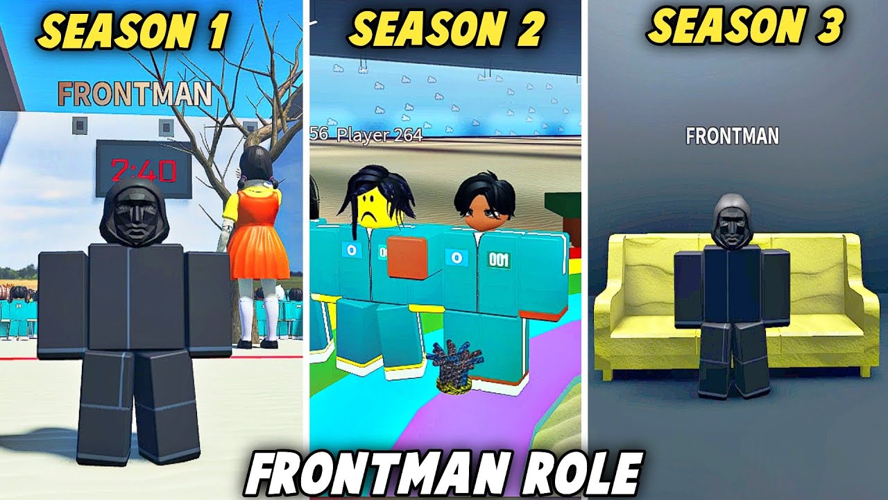 Squid Game but with NPCs - FRONTMAN ROLE IN EVERY SEASON (Full Walkthrough) - Roblox
