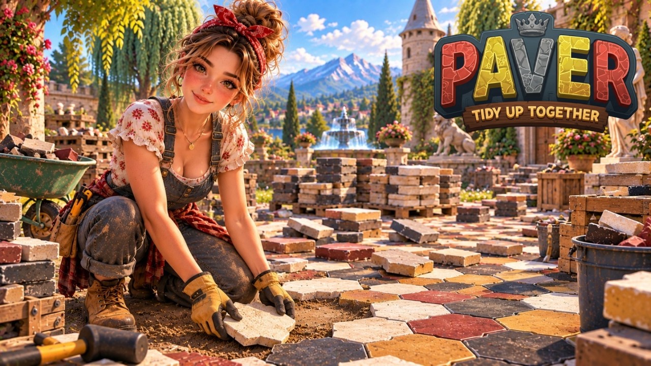 Paver Tidy Up Together 🧹 TIDYING UP 4000 PAVES Long Gameplay - No Commentary