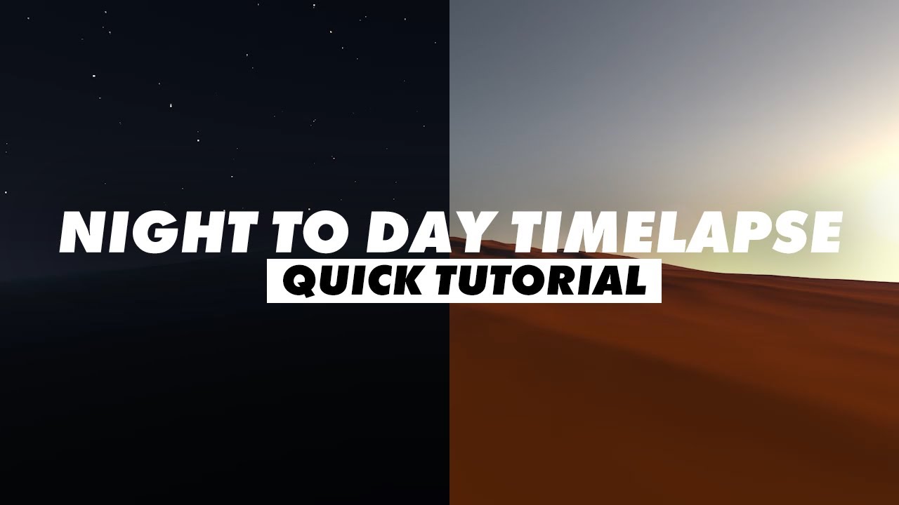 NIGHT TO  DAY TIMELAPSE | CINEMA4D | QUICK TUTORIAL | STANDARD RENDER | 3D Render
