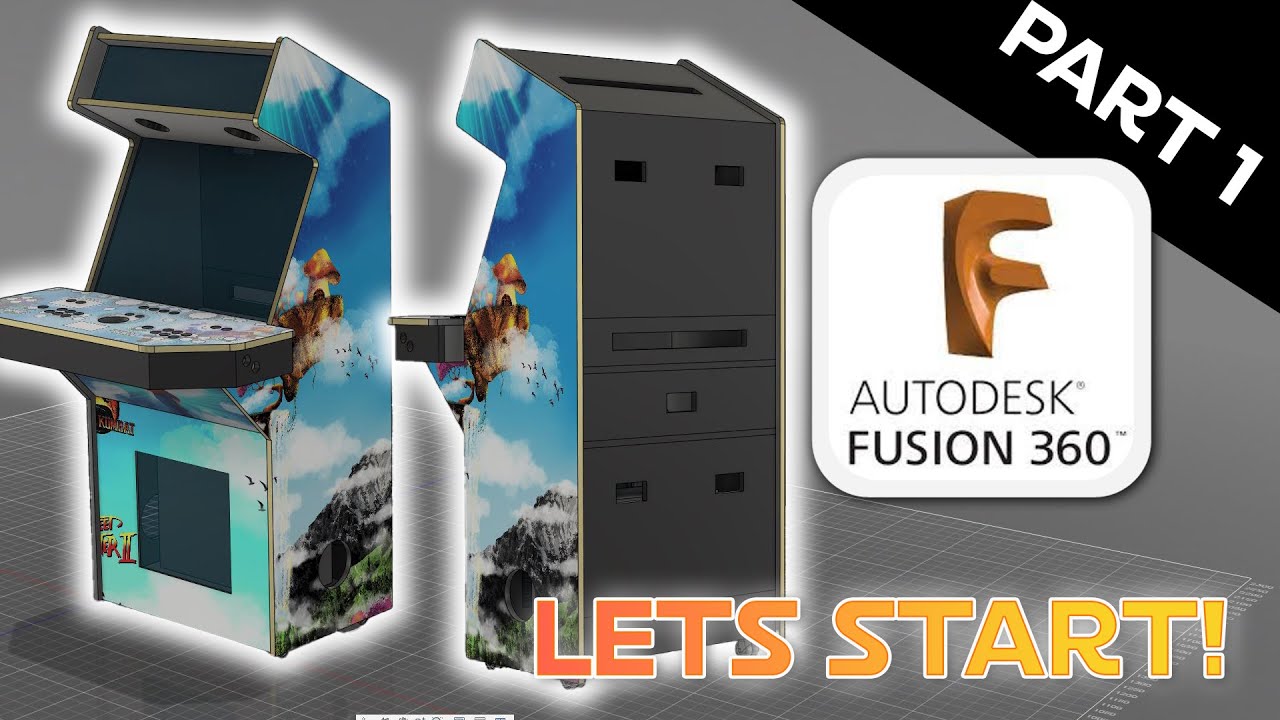 Освоение fusion360 — руководство по Retro Arcade Cabinet [часть 1 из 5] 📐📏🛠