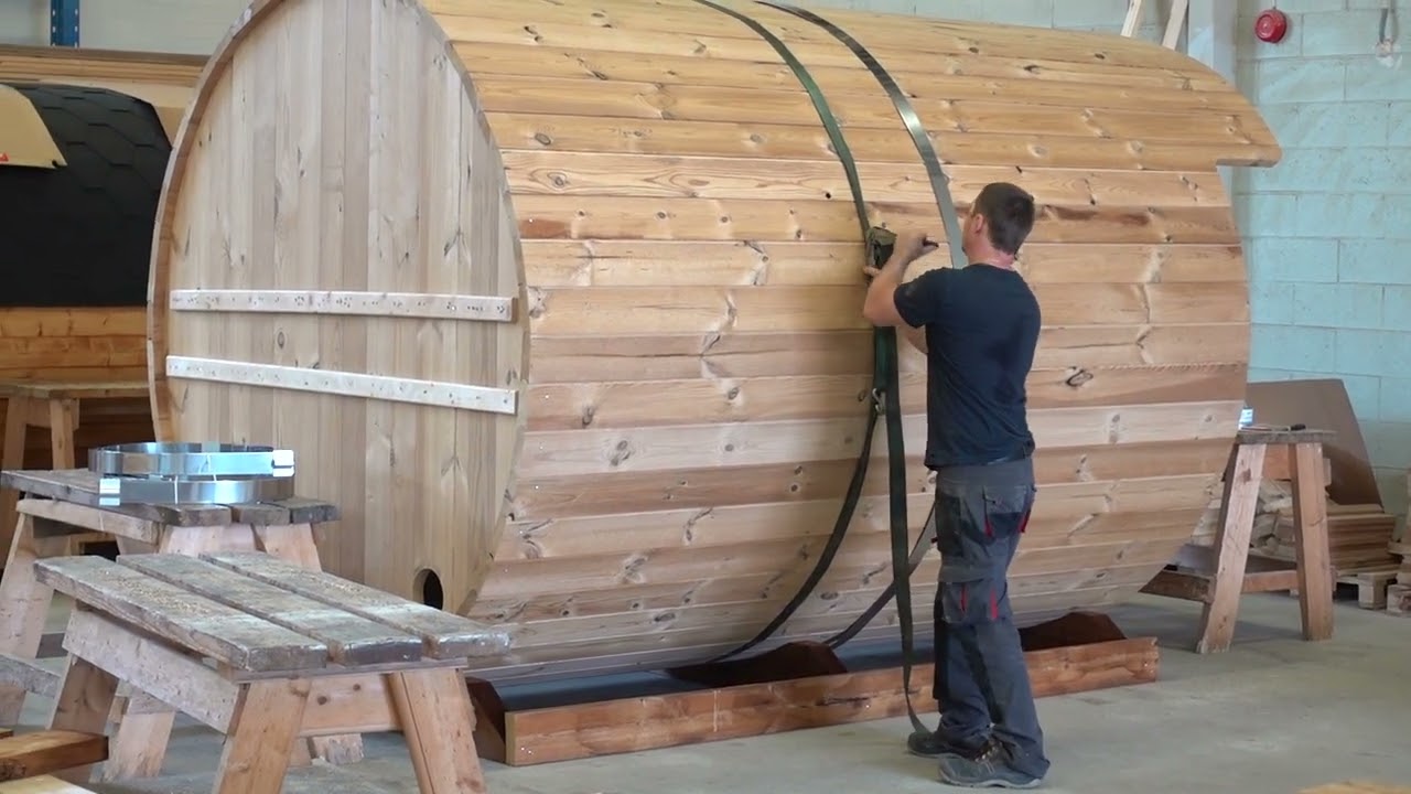 Wie baut man eine Gartensauna?