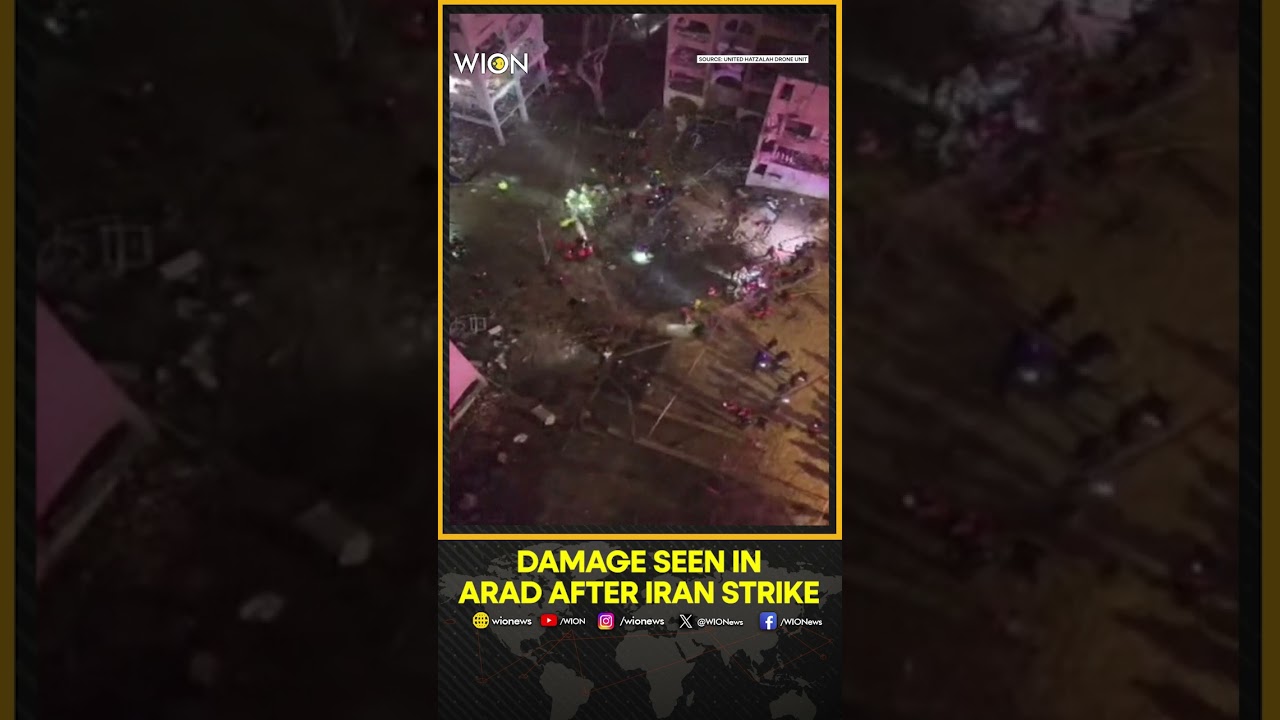 Aerial Footage Shows Damage in Arad After Iran Targets Nearby Israeli Nuclear Research Site | WION