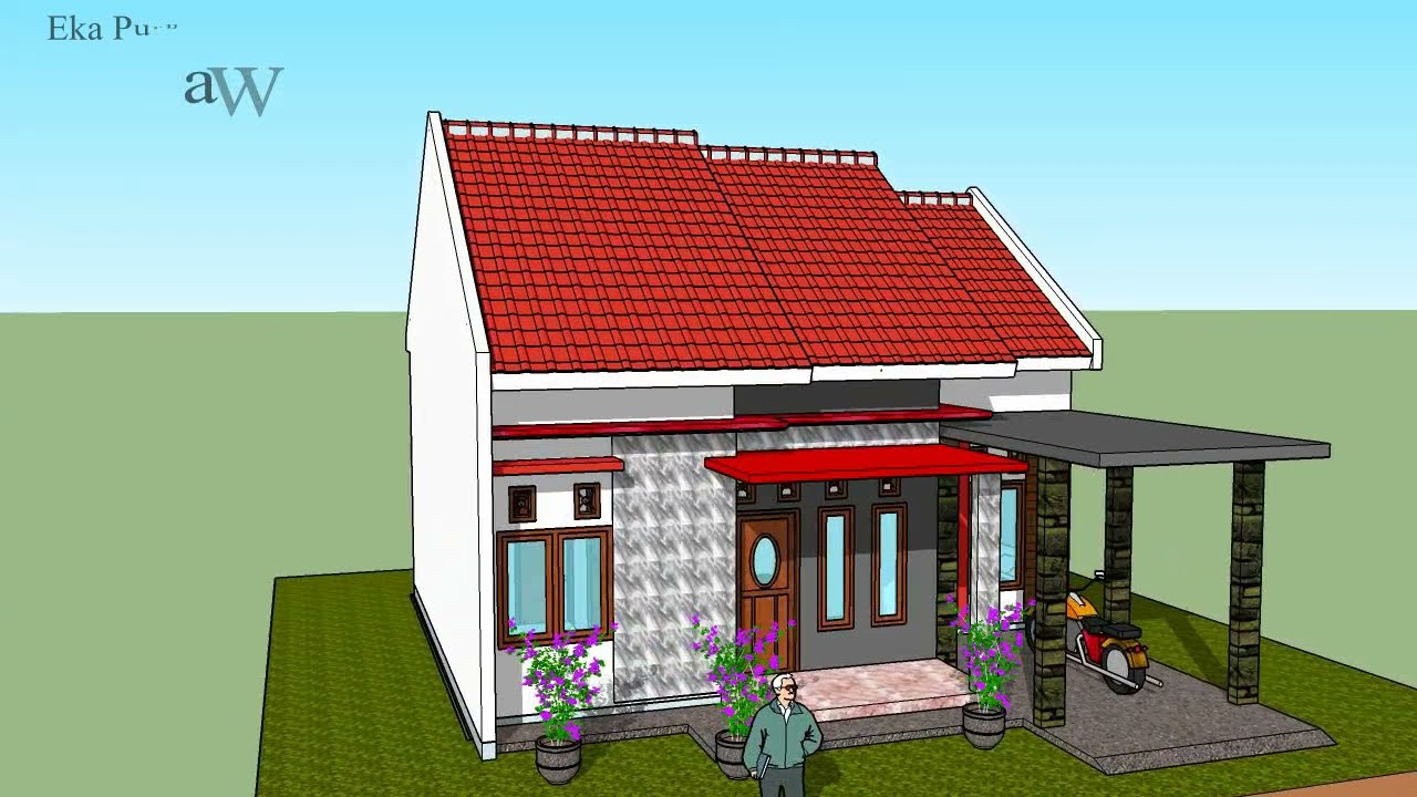 DESAIN RUMAH 7 x 9 METER 3 KAMAR TIDUR | DESAIN RUMAH MINIMALIS | DESAIN RUMAH MINIMALIS TERBARU