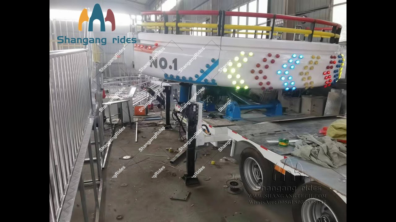Super tagada on trailer from Shangang Rides