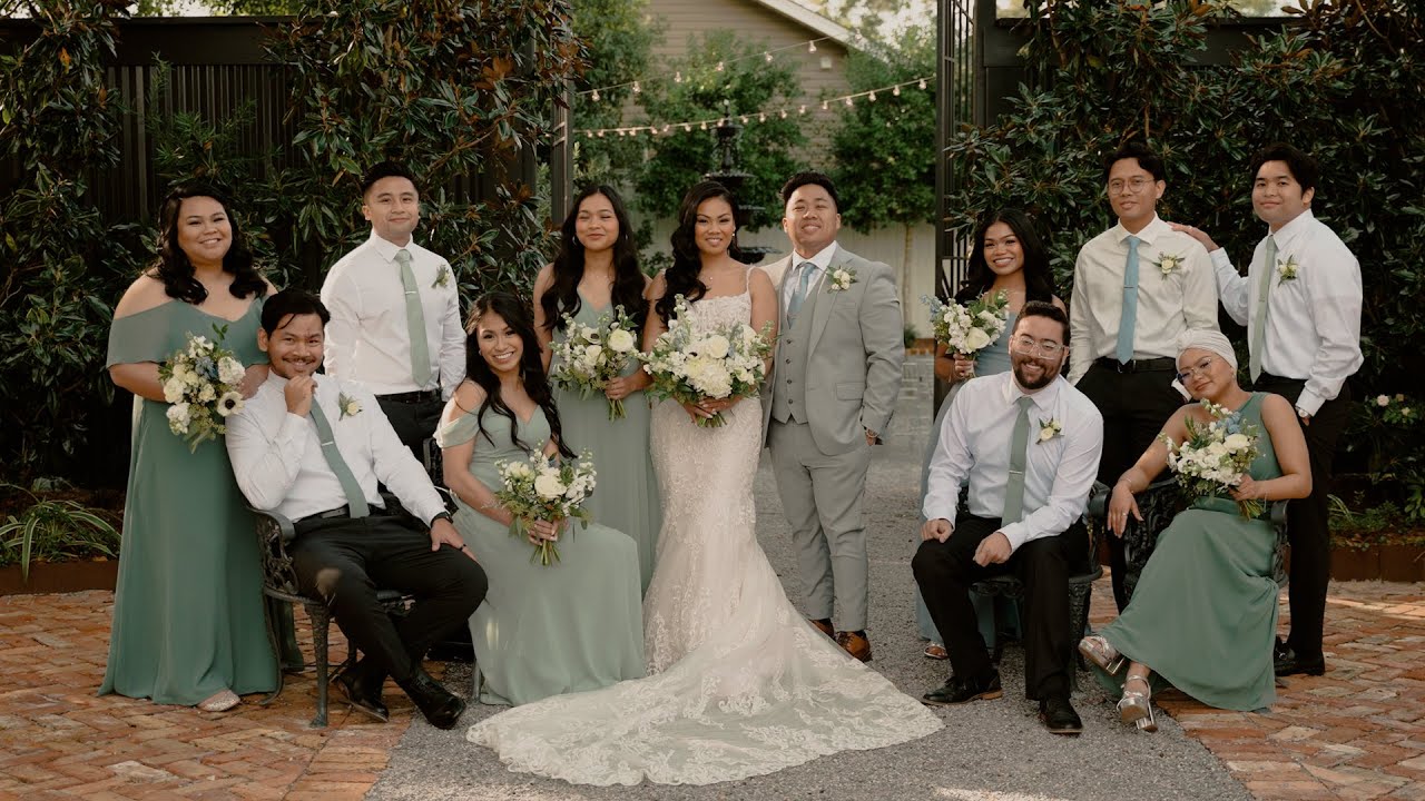 Supposey Warehouse & Gardens Wedding | Sarah & Guilbert | Pensacola, Florida