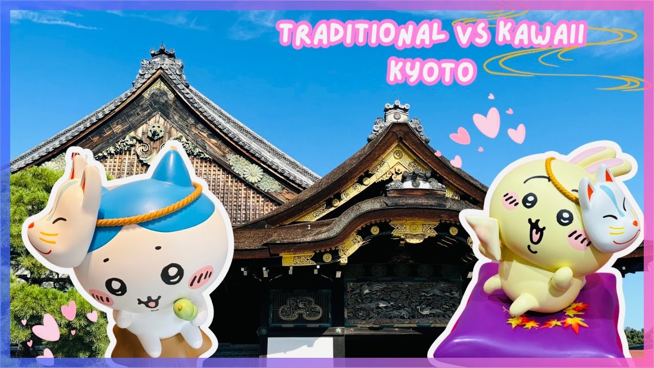 🌸 Traditional vs Kawaii Kyoto 🌸 Chiikawa Mogumogu Honpo, Nijo Castle & More~!