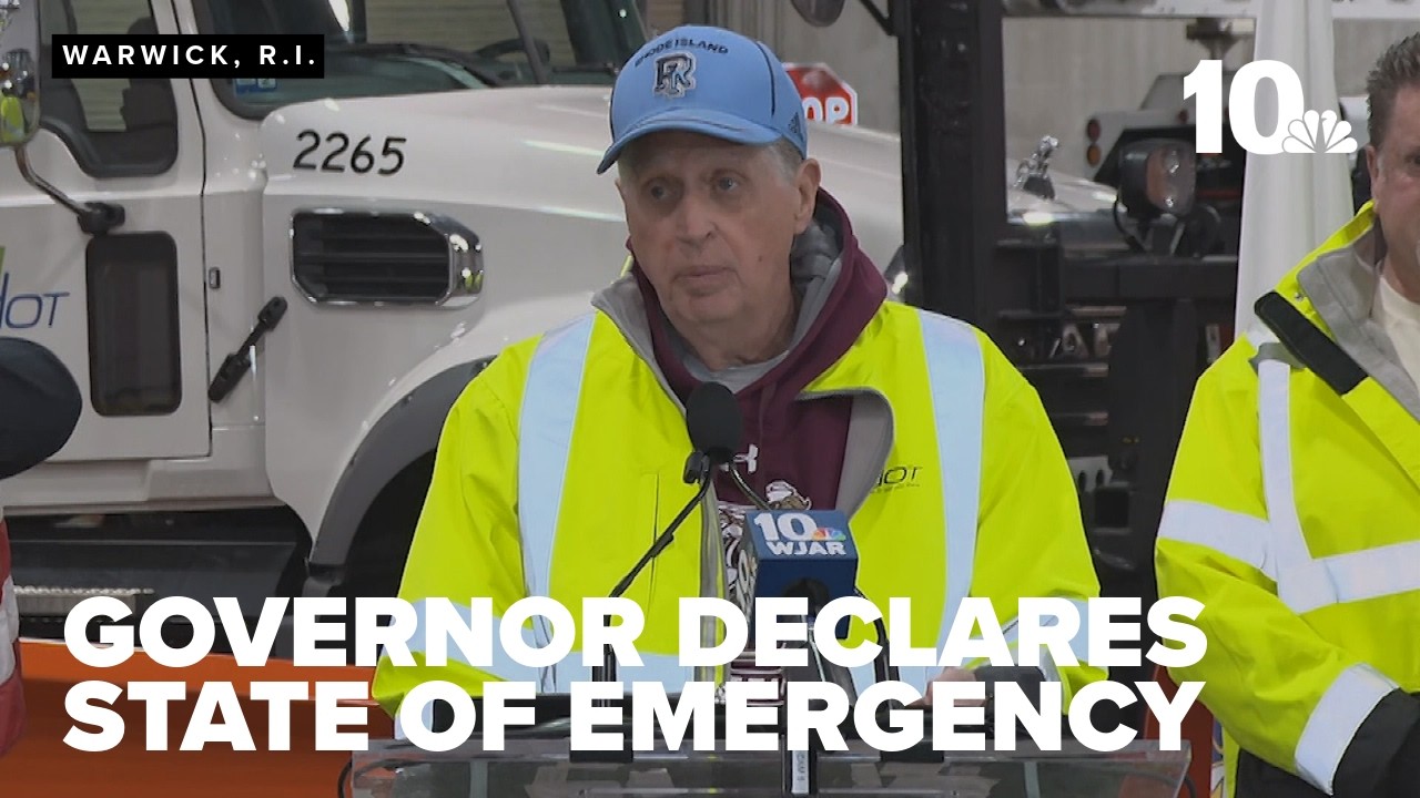 Rhode Island Gov. Dan McKee speaks about blizzard response preparations