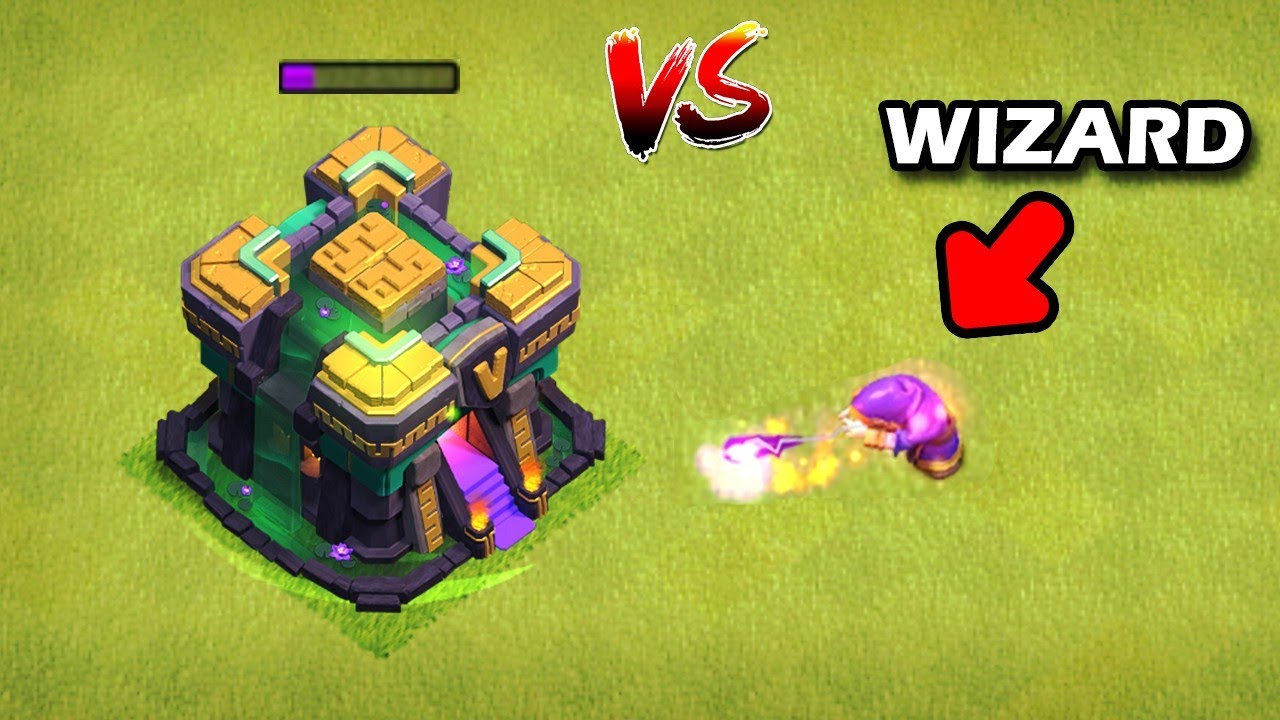 Макс. ратуша 14 (5 звезд) Испытание против 1 волшебника в Clash of Clans