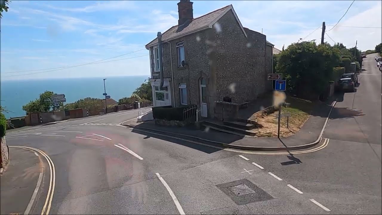 Southern Vectis Bus Cam - Route 3 - Godshill To Ventnor - Isle Of Wight - August 2022 | kittikoko