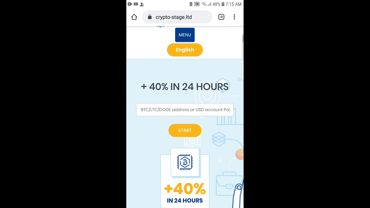 CRYPTO-STAGE.ltd | +40 % in 24 hours | Automatic paying | minimum $1