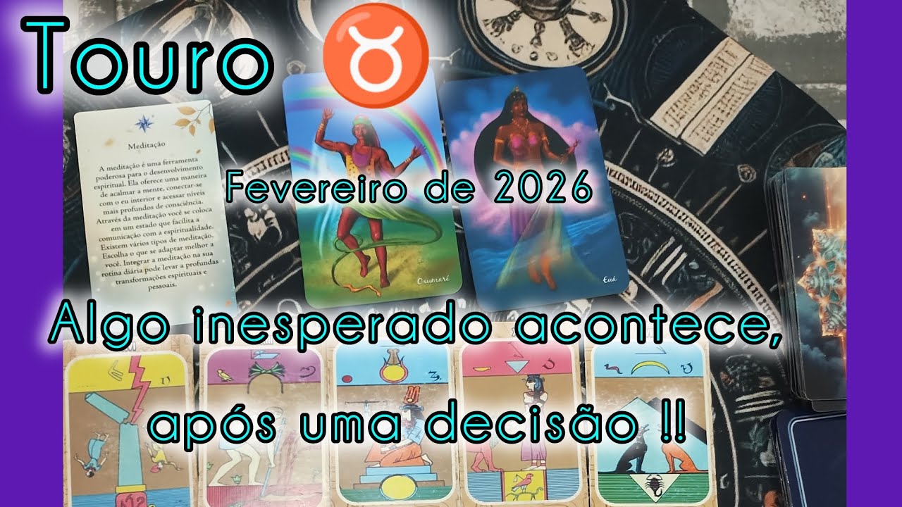 ♉ Touro Fevereiro o inesperado chega !!#taurina #signodetouro #tarot 