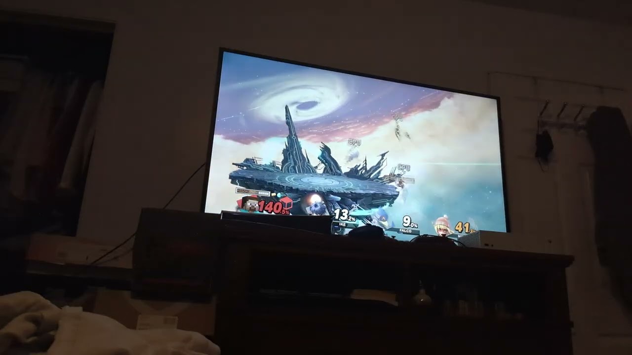 Super Smash Bros Ultimate Steve vs Ike vs Falco vs Min Min 