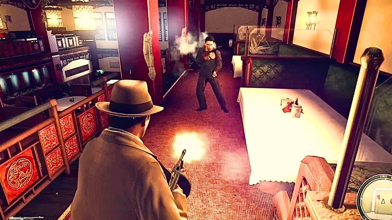 Mafia 2 — геймплей PS5 — перестрелка и побег из китайского ресторана | Забавные моменты игрового ...