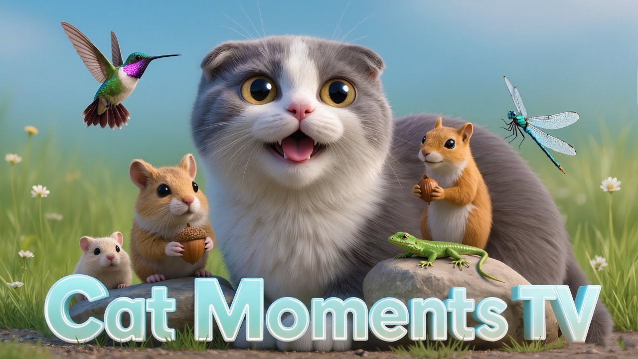 Cat Moments TV | Joyful Animal Motion for Cats – Garden, Forest & Water EP.93