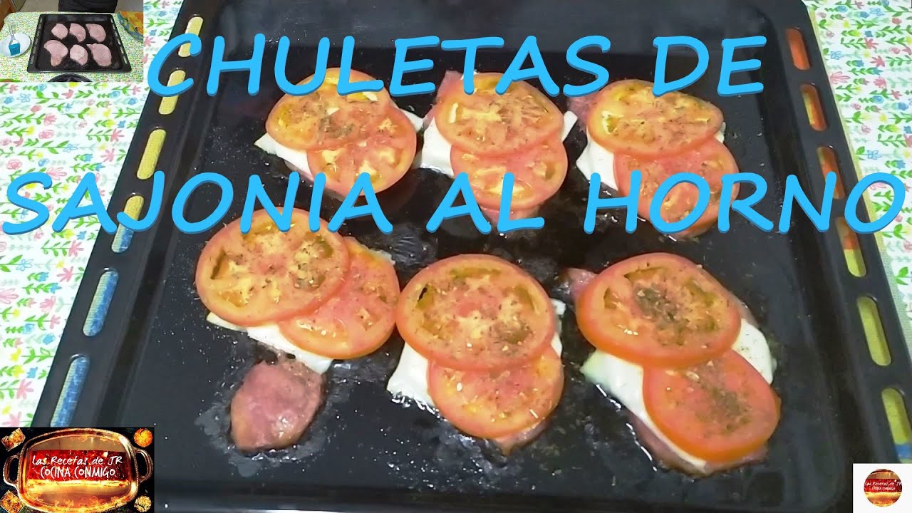 CHULETAS DE SAJONIA🥩AL HORNO♨️ - RECETA MUY FÁCIL