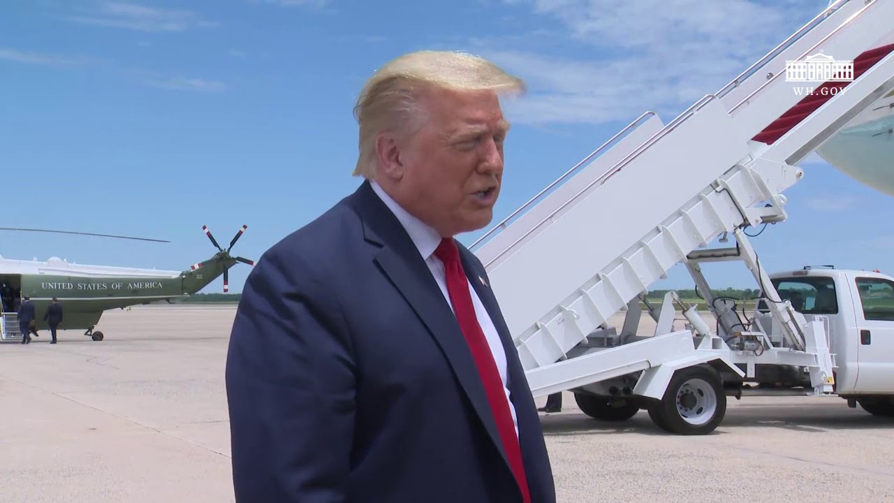 05/30/20: President Trump Delivers Remarks Upon Departure from JBA