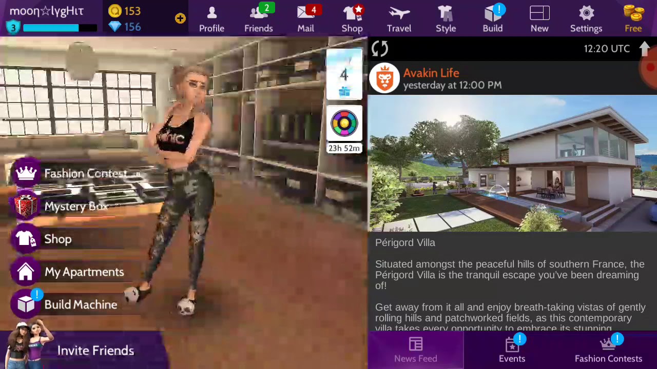 Primul 😉anm set pe contul de cadou (avakin life in romană)