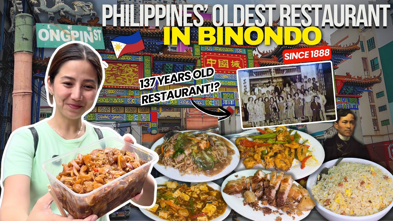 Philippines' OLDEST Restaurant 137 Years na Favorite daw ni Jose Rizal sa Binondo Manila. Since 1888
